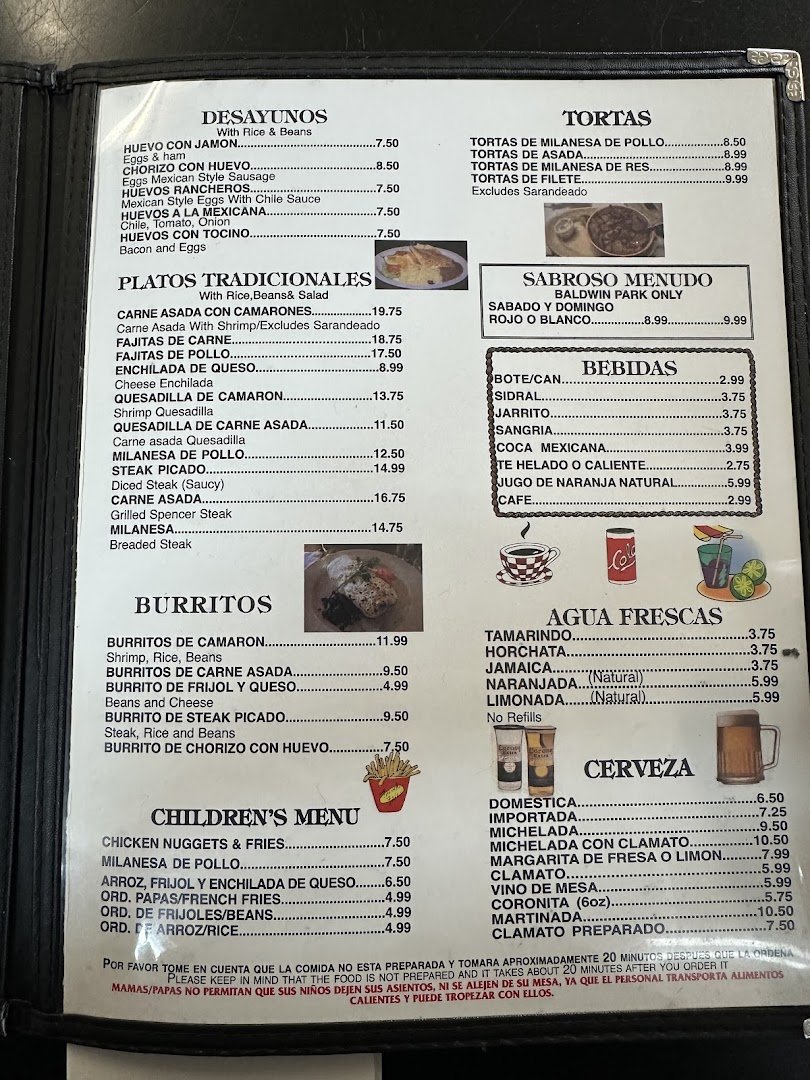 Mexican seafood dishes served in a basic space.